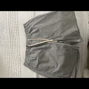Banana republic seersucker shorts with drawstring